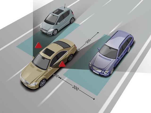 一种车辆并道转向盲区提前可视控制系统